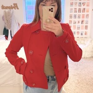 ANTHROPOLOGIE Wool Blend Pea Coat